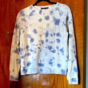 Basics Blue and White Tie-Dye Women's Sweatshirt